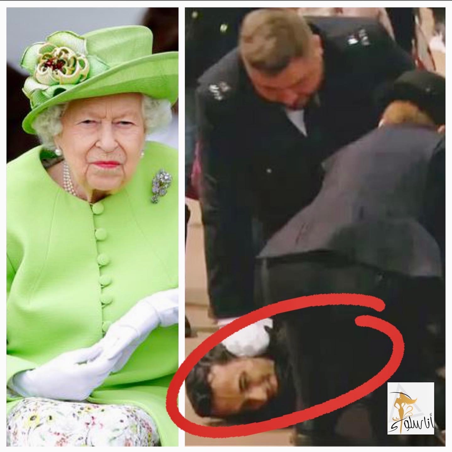 اعتقال رجل حاول فتح نعش الملكة إليزابيث