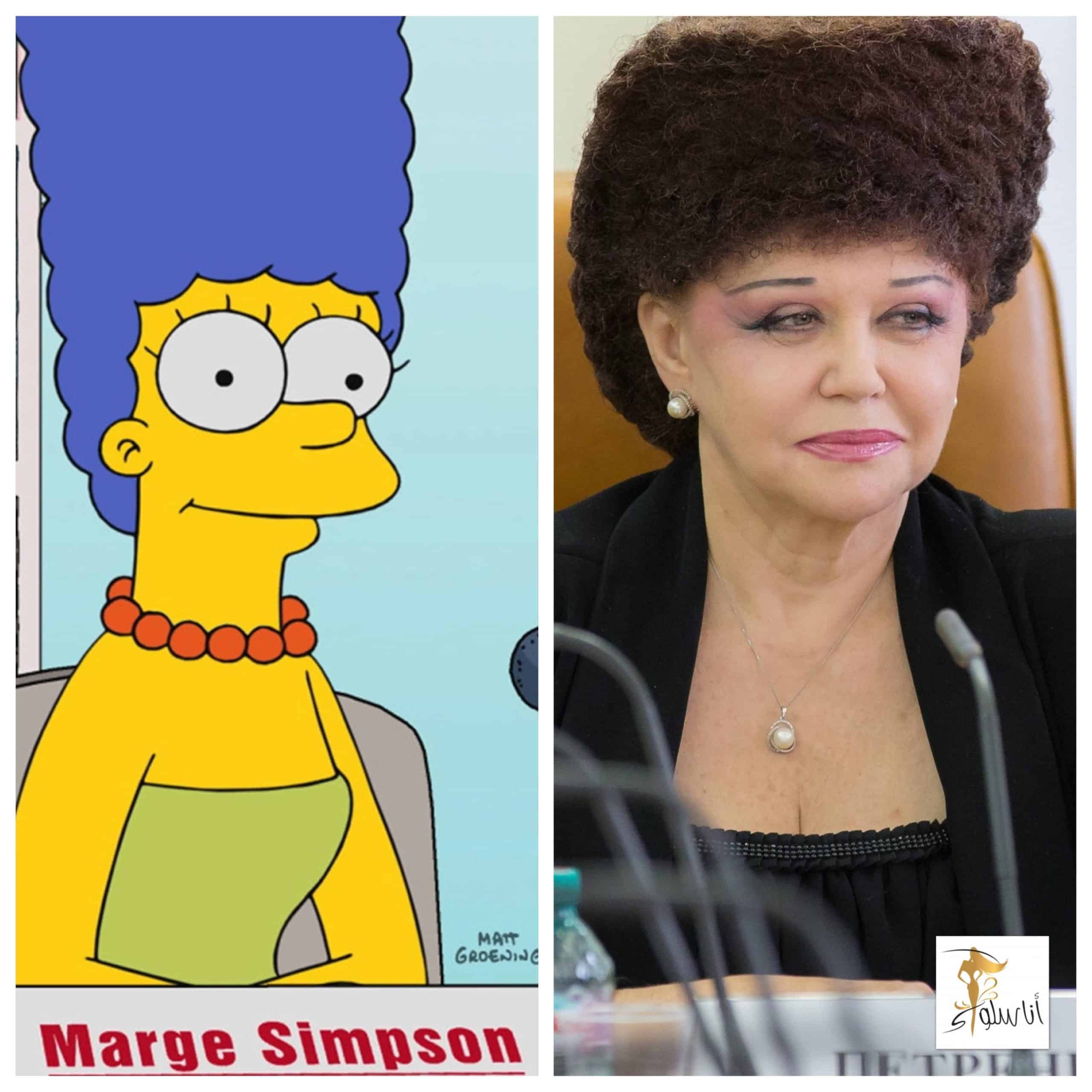 نائبة روسية بسبب تسريحتها تشبه ب مارج سيمبسون