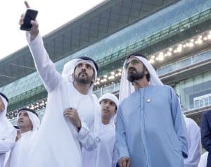 الشيخ محمد بن راشد يشهد كأس دبي العالمي