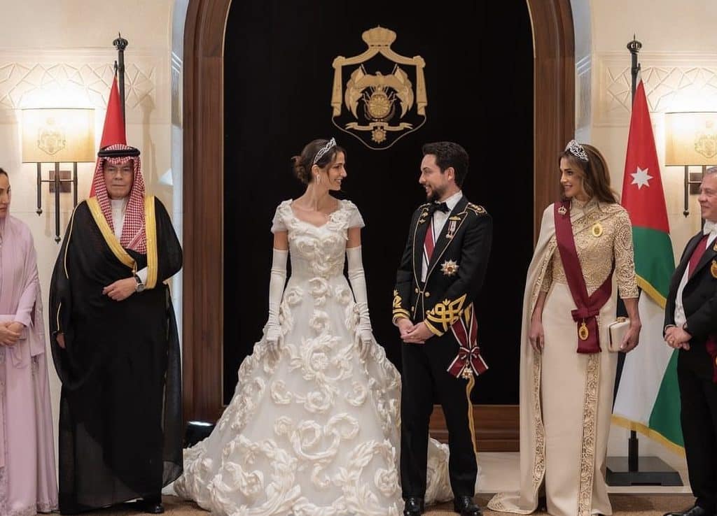 من زفاف الأمير حسين والأميرة رجوة