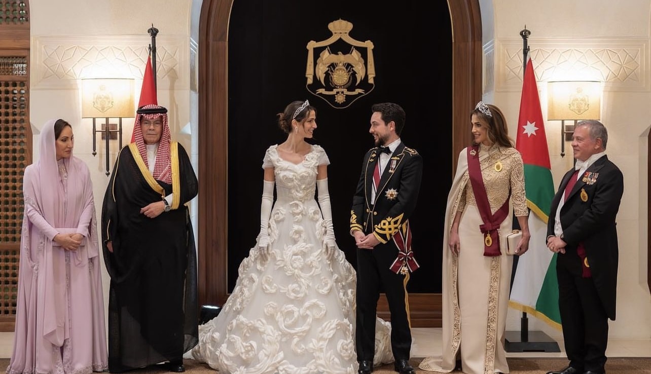 من زفاف الأمير حسين والأميرة رجوة
